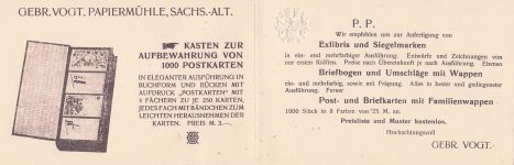 Gebr. Vogt, Papiermühle, Sachs.-Alt.,