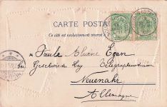 Frankreich Postkarte Darstellung Von Briefmarken