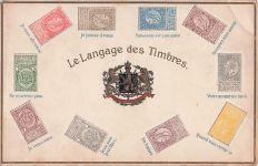 BELGIEN frühe Briefmarken philatelistisch patriotisch PC 1910er Jahre