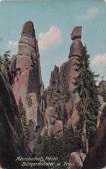 Alte AK Adersbacher Felsen Sudetengau Sudeten