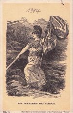 FRANZÖSISCHE PROPAGANDA, SATIRE, ERSTER WELTKRIEG, FREUNDSCHAFT & EHRE