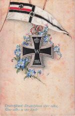 Ersten Weltkriegs (um 1915) zeigt ein Eisernes Kreuz von 1914.