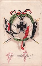 Ansichtskarte stammt aus der Zeit des Ersten Weltkriegs, ungefähr 1914–1916.