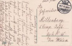 Postkarte stammt aus der Epoche des Ersten Weltkriegs (1914-1918)