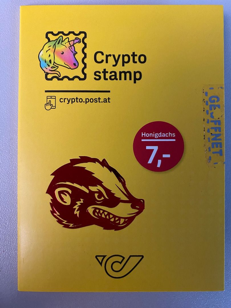 ÖSTERREICH 2020 - Nr. 3539 gestempelt - DACHS - CRYPTO KRYPTO MARKE - BLAU  - Haus der Briefmarke
