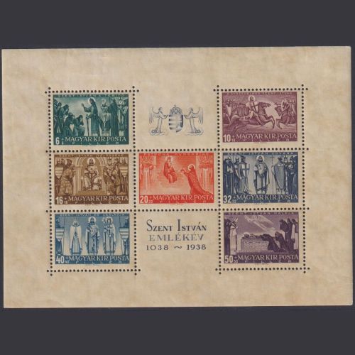Ungarn 1938 - Block 4 postfrisch - 900. Todestag des hl. Stephan