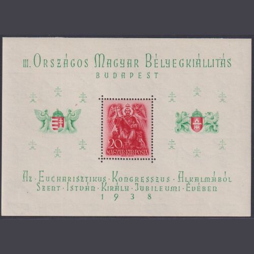 Ungarn 1938 - Block 2 postfrisch - 900. Todestag von König Stephan I.