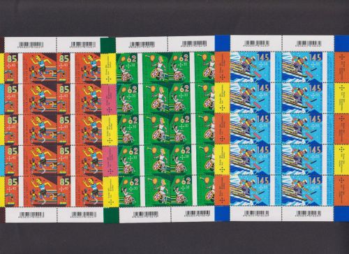 Bund, Michel Nr. 3149-3151 Bogen postfrisch - Sporthilfe: Behindertensport