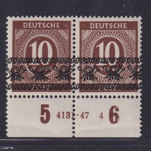 Bizone, Bandaufdruck MiNr. 54 HAN 4131.47 4 postfrisch