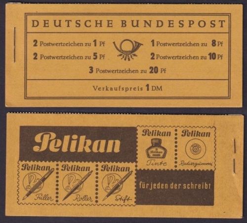 Bund, Markenheftchen MH 4 X u RLV III postfrisch
