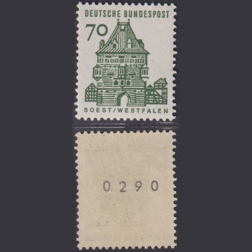 Bund, Michel Nr. 460 R Einzelmarke mit gerader Nummer 0290 postfrisch