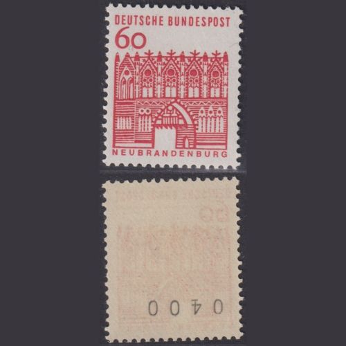 Bund, Michel Nr. 459 R Einzelmarke mit gerader Nummer 0400 postfrisch
