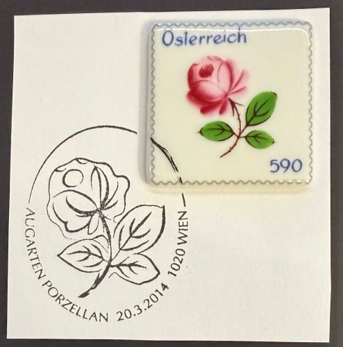 ÖSTERREICH MiNr. 3127 gestempelt - Augarten-Porzellan Wiener Rose