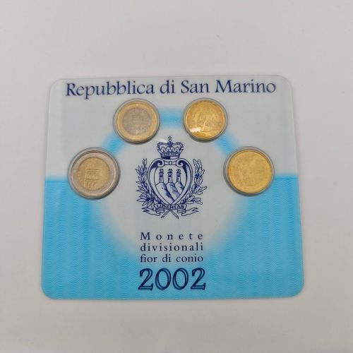 SAN MARINO Kursmünzensatz KMS 2002 im original Folder Coincard Minikit (3,70€)
