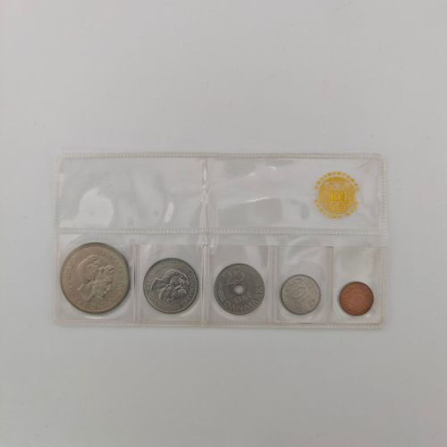 DÄNEMARK Kursmünzensatz KMS 1976 Unz (6,40 Kr)