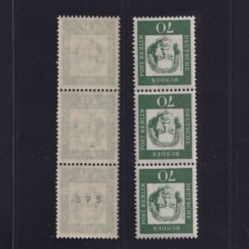 Berlin, Michel Nr. 210 R 3er-Streifen postfrisch ungerade Nr. 595