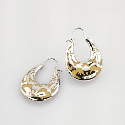 JOOP! Silberkette mit Tropfenanhänger und Ohrringen, modern