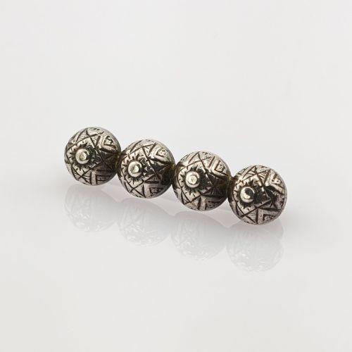 Handgearbeitete Art Déco Silberbrosche
