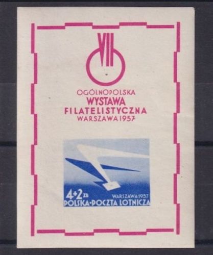POLEN Block 21 postfrisch - Nationale Briefmarkenausstellung 1957