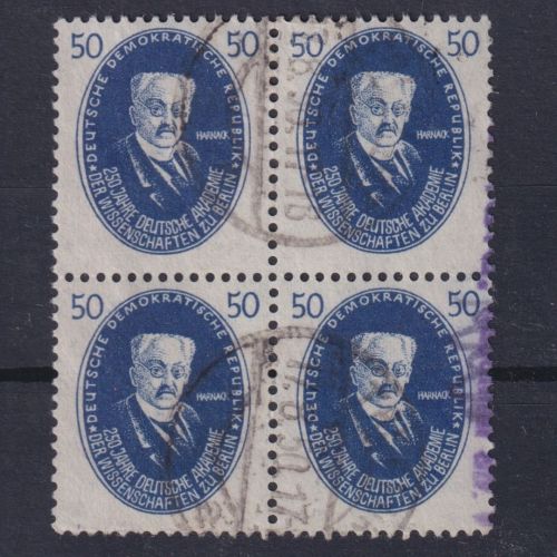 DDR, MiNr. 270 Viererblock gestempelt Vollstempel
