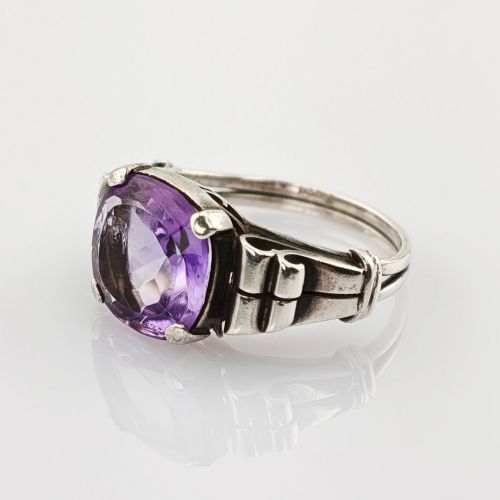 Silberring mit Amethyst