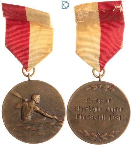 Frankfurt, Stadt - Bronzemedaille Preismedaille Einer-Kajak Junior 1931