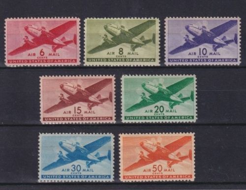 USA 1941 - MiNr. 500-506 postfrisch - Flugpostmarken