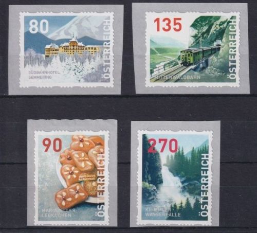 Österreich 2018 - Dispenser Marken 13-16 postfrisch - 4. Ausgabe komplett