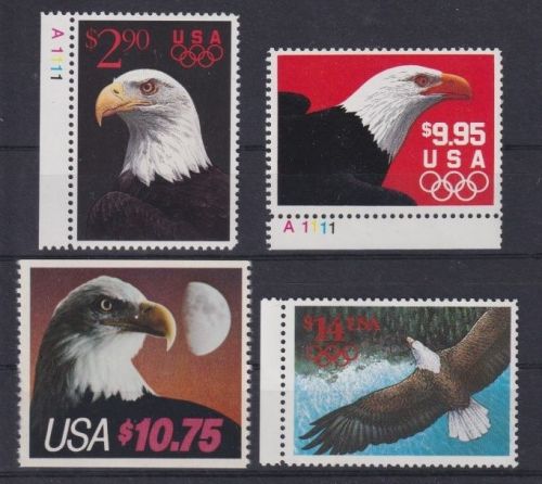 USA 1750, 2147, 2154, 2168 postfrisch - Eilmarken Weißkopfseeadler