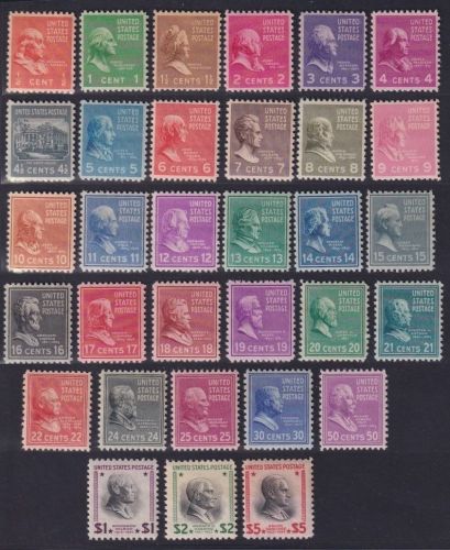USA 1938 - MiNr. 410-441 postfrisch - Freimarken Präsidenten & Persönlichkeiten