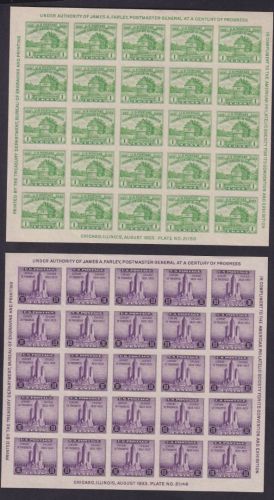 USA 1933 - Block 2+3 postfrisch (MNH) - Philatelistische Ausstellung Chicago
