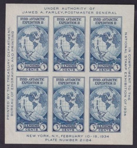 USA 1934 - Block 4 postfrisch (MNH) - Philatelistische Ausstellung New York