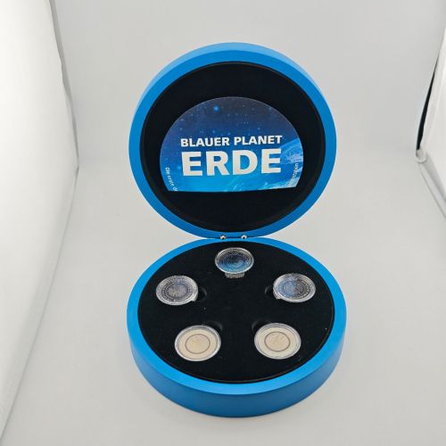 DEUTSCHLAND 5 Euro Satz 2016 ADFGJ Blauer Planet Erde in LED-Box von MDM