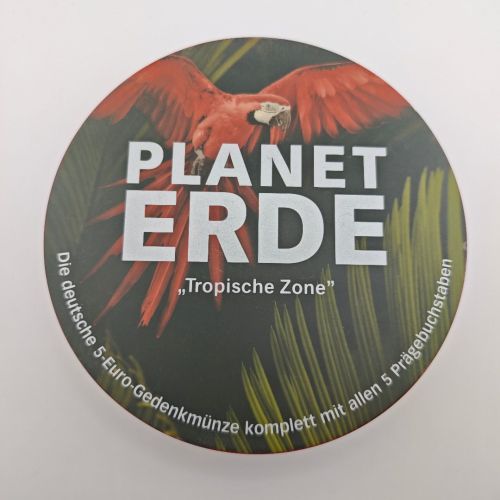 DEUTSCHLAND 5 Euro Satz 2017 ADFGJ Tropische Zone in LED-Box von MDM