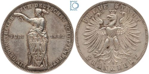 Freie Stadt Frankfurt - Gedenktaler - Taler 1862 - Schützenfest