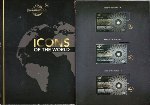 Ruanda 15 x 10 FRW je 1/200 Oz Goldmünze | Icons of the World 999 Feingold