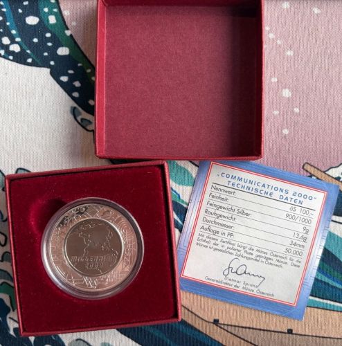 Münze Österreich 100 Schilling 2000 - Millenium PP Proof