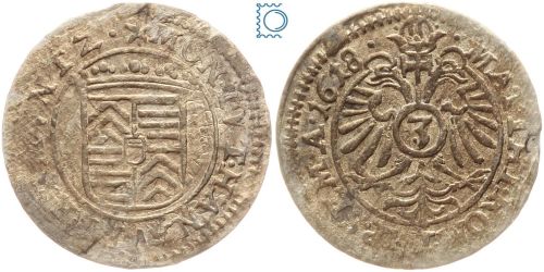 Hanau-Münzenberg 3 Kreuzer 1618 - Philipp Moritz (1612-1638)