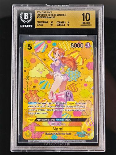 One Piece Nami · OP08-106 SP BGS 10 | Emperors In The New World