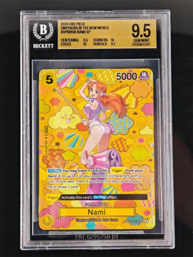 One Piece Nami · OP08-106 SP BGS 9,5 | Emperors In The New World