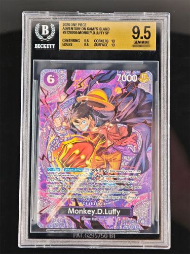 One Piece Monkey D. Luffy · ST26-005 SP BGS 9,5 | Adventure On Kami's Island OP15