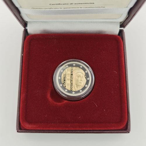 San Marino 2 Euro 2017 PP - Giotto di Bondone - Original in Box mit Zertifikat