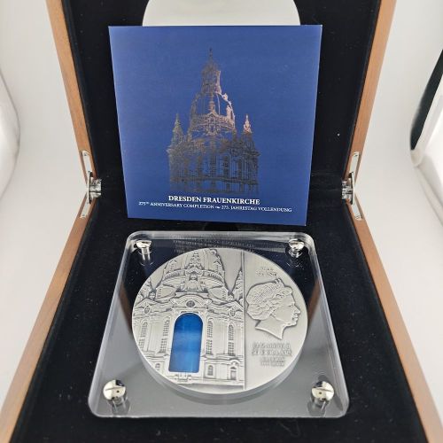 Niue 50 NZ$ 2018 | 1 Kilo Silber Dresdner Frauenkirche | Box + CoA NUR 99 Stück!