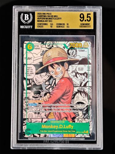 One Piece Monkey.D.Luffy · OP13 118 Manga BGS 9,5 Carrying On His Will