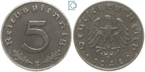 Deutschland Alliierte Besetzung, 5 Pfennig 1948 E, J. 374