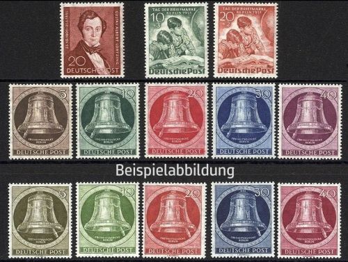 Berlin, Jahrgang 1951 ungebraucht komplett, Nr. 74, 75-79, 80-81, 82-86