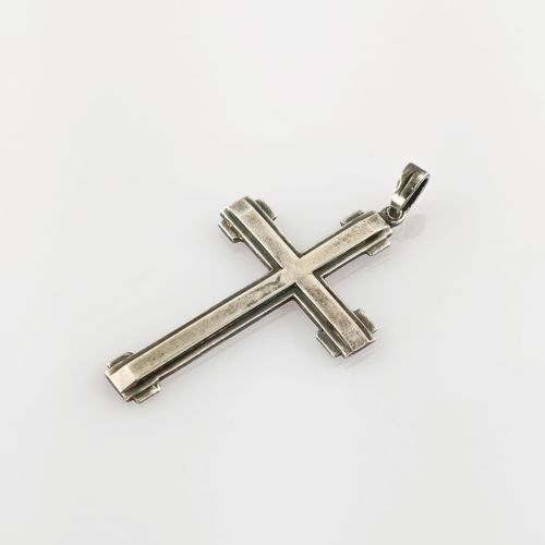 Schlichter Kreuz-Anhänger aus Silber