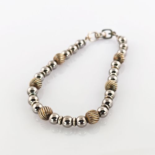 Armband aus Silber mit runden Gliedern