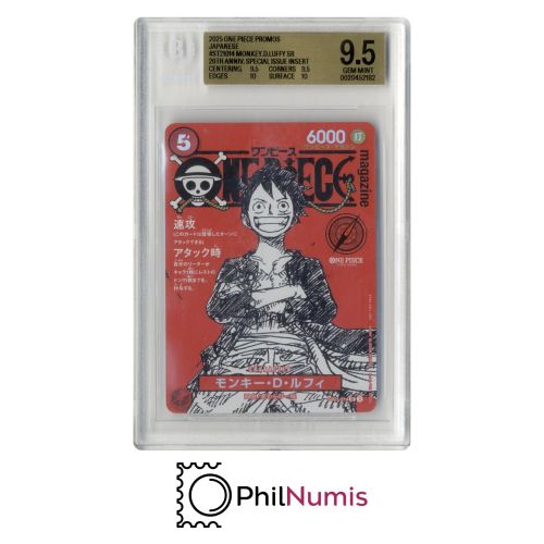 Monkey D. Luffy · ST21-014 Red Promo BGS 9,5 | 20th Anniv. Special Issue Insert