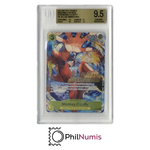 One Piece Monkey D. Luffy · P 036 Pre-Release Winner BGS 9,5 OP-04